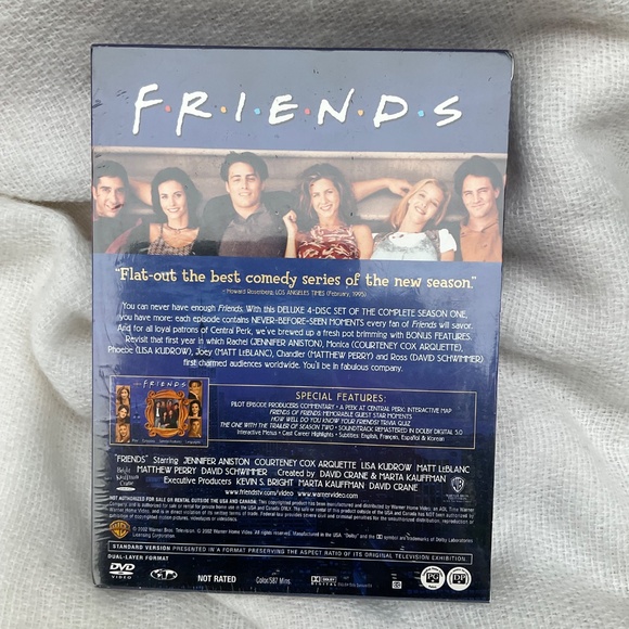 Friends Complete 1st Season 4 Disc DVD Set NEW - READ - Picture 2 of 6